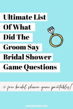 what did the groom say Bridal Shower Games What Did The Groom Say, Bride Or Groom Bridal Shower Game, Bridal Shower Games Questions For Groom, What Did The Groom Say About The Bride, Grooms Shower Games, Get To Know The Groom Game, Bridal Shower Games That Include Groom, Bridal Shower Game Questions For Bride And Groom