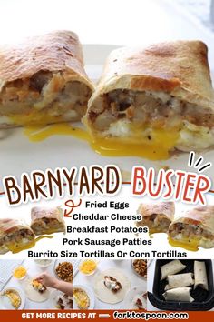 an advertisement for a burrito and cheese sandwich