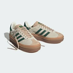 adidas Gazelle Shoes - White | Women's Lifestyle | adidas US Cute Shoes Uk, Fall Sneakers Shoes, Womens White Adidas Shoes, Adidas Army Shoes, Campus Shoes Women, Adidas Green Suede Sneakers, Womens Retro Adidas Shoes, Adidas Gazelle Black Leather, Yeses Adidas