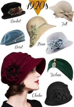 1920s Makeup Gatsby, 1920s Fashion Party, 1920s Hats, 1920s Makeup, 1920s Wedding Dress, Gatsby Hat