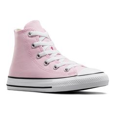 Cute Pink Sneakers With Vulcanized Sole, Spring Converse High-top Sneakers, Pink High-top Canvas Shoes With Vulcanized Sole, Pink High-top Sneakers, Pink High-top Sporty Canvas Shoes, School Canvas Shoes Lace-up, Trendy Pink High-top Canvas Shoes, Pink High-top Sneakers For School, Pink Cotton Sneakers With Vulcanized Sole