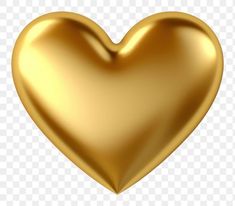 a golden heart shaped object on a white background png - gold heart clipart