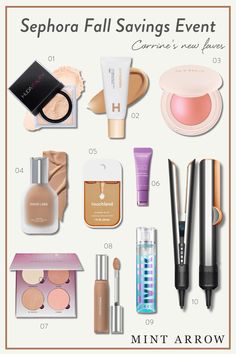 The Sephora Fall Savings event is here! - Mint Arrow #mintarrow #sephora #beautydeals #hotdeals #makeup #skincare Fall Makeup Trend, Mint Arrow, Minimalist Makeup, Sephora Beauty, Finishing Powder, Fall Makeup, Beauty Inside, Sephora Collection, Brow Gel