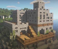 Minecraft Building Designs, Minecraft Kingdom, Minecraft Houses Survival, Bangunan Minecraft, Minecraft Castle