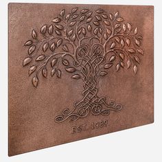 Enhance your kitchen backsplash with our handmade copper backsplash art tiles featuring the Tree of Life design. The unique copper artwork adds a touch of sophistication and warmth to your space. Elevate your kitchen decor with our custom backsplash, considered the best choice by experts. Copper Tile Backsplash, Copper Kitchen Backsplash, Copper Artwork, Custom Backsplash, Copper Backsplash, Tree Of Life Design, Art Tiles, Candle Mirror, Wall Candle Holders