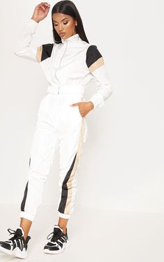 White Tracksuit, Womens Designer Fashion, Fitness Nutrition, Comfy Outfits, Trousers Women