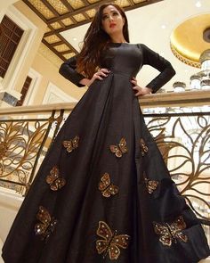 Black Party Wear, Black Bridal Dresses, Party Wear Gowns, Birthday Designs, Western Clothes, Brother Quotes, Wedding Clothing, Pakistani Dresses Casual, Black Bridal