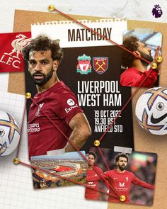 Liverpool Matchday Graphic Next Match Poster, Football Social Media Design, Matchday Poster Graphic Design, Football Design Graphics, Matchday Design Football, Premier League Poster, Matchday Graphics, Matchday Graphic, Football Graphic Design