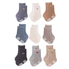 PRICES MAY VARY. The Package Includes 9 pairs in assorted and patterns of Combed Cotton socks for toddlers and kids. Premium Cotton 78.8% nylon 19.2% spandex 2% Strong wear resistance excellent pilling resistance. The baby socks have high elasticity no deformation, loose top design give comfortable wearing experience for little kids at all the time. Good color fastness, long-lasting wash, no fading, no fluorescent agent, soft skin-friendly, non-irritating. Our newborn baby crew socks are use adv Baby Boy Accessories, Toddler Socks, Loose Top, Soft Skin, Baby Socks, Top Design, Baby & Toddler Clothing, Cotton Socks, Multiple Color