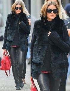 Fur Vest Outfits, Black Fur Vest, Fashion Over Fifty, Winter Outfit Inspiration, Korean Fashion Trends, Celebrity Street Style, Olivia Palermo, Fashion Weeks, Diva Fashion