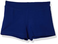 the shorts are blue and have white stitching on them