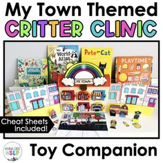 Turn your Critter Clinic into a Town for a fun Community Helper speech therapy activity!This Community Helper Themed Speech Therapy Activity is a versatile, play-based speech therapy resource with your preschool and school aged students to target articulation, wh questions, concepts, sequencing, grammar, vocabulary, and more!Pair this Toy Companion with your favourite Community Helper themed books, toys, and mini objects (Speech Tree Co's are my favorite!) or use on its own to get a tonne of tri Themed Speech Therapy, Mini Objects, Therapy Activity, Speech And Language Therapy, Therapy Toys, Spatial Concepts, Grammar Vocabulary, Slp Ideas, School Slp