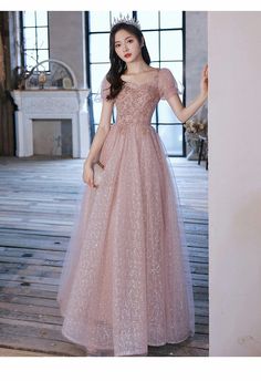 Tulle Homecoming Dress, Pink Prom Dress, Evening Dresses With Sleeves, Prom Ball Gown, Butterfly Wedding, Dress A Line, فستان سهرة, Pink Prom Dresses