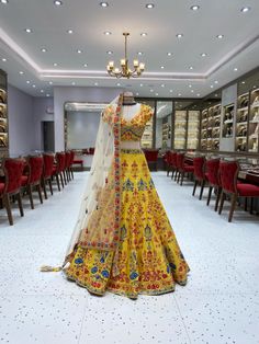 Raw Silk, Yellow Color, Lehenga, Womens Sizes, Silk, Yellow, Fabric, Color