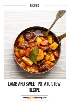 the recipe for lamb and sweet potato stew