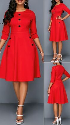 African Fashion Skirts, Afrikaanse Mode, African Wear Dresses, Red Pocket, Cute Dress Outfits, Fashion Goals, African Fashion Women Clothing, African Traditional Dresses