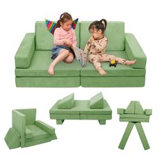 PRICES MAY VARY. Limitless Fun: Keep your kids engaged and away from screens with our Betterhood Modular Kids Play Couch! With endless building options, this play set sparks creativity and encourages interactive learning activities. Endless Building Possibilities: Our 8-piece modular sofa allows children to build forts, chairs, tents, castles, and more! The soft and lightweight cushions can be stacked in various ways, empowering kids to explore t Play Sofa, Play Couch, Kids Couch, Montessori Playroom, Build A Fort, Activity Mat, Toddler Play, Interactive Learning, Kids Room Design