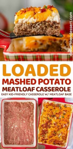 loaded mashed potato meatloaf casserole recipe