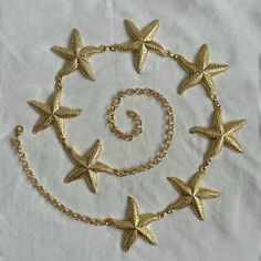 gold plated brass adjustable starfish belt Mermaid Costume Women, Mermaid Accessories, Starfish Jewelry, Mermaid Costume, Belly Chain, Jewelry Lookbook, Mermaid Party, Costumes For Women, Starfish