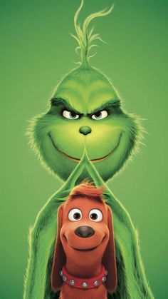 Grinch wallpaper: with Max the dog Misery Movie, Moldes Halloween, Der Grinch, The Grinch Movie, 2160x3840 Wallpaper, The Residents, Grinch Stole Christmas, Grinch Christmas, Funny Profile Pictures