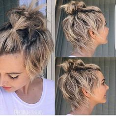 Half Bun Hairstyle, Half Bun Hairstyles, Half Up Bun, Half Bun, Hair Hoco, Growing Out Short Hair Styles, A Ponytail, Bun Hairstyle, Cute Hairstyles For Medium Hair