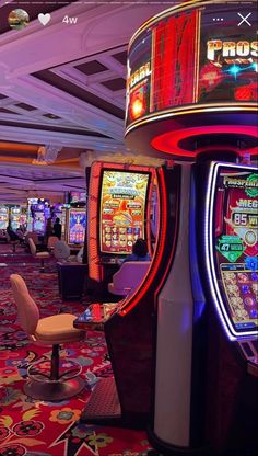 a casino room filled with lots of slot machines