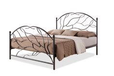 Baxton Studio Zinnia Vintage Industrial Black Finished Metal Queen Size Platform Bed Rustic Platform Bed, Queen Size Platform Bed, Queen Platform Bed, Rustic Bedding, Iron Bed, Metal Platform Bed, Contemporary Bed, Baxton Studio, Bronze Metal