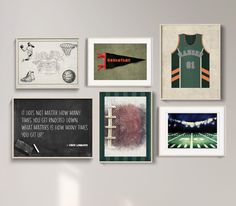 🏀 Elevate your child's room with this curated set of 6 basketball-themed art prints, perfect for creating a stylish sports-themed gallery wall. This set includes six high-quality prints featuring a mix with an inspirational quote, artistic basketball prints, and a custom jersey design. Ideal for boys' bedrooms, playrooms, or sports-themed spaces, these prints are ready to be shipped and displayed to inspire young athletes and basketball fans alike. 🖼️ Features: 📦 Physical Prints: High-quality art prints shipped to your door (frames not included). 📐 Sizes:  Small:  Includes four landscape 6"x 8" and two portrait 9"x12" prints.  Medium: Includes four landscape 9"x12" and two portrait 12"x16" prints. Large: Includes four landscape 12"x16" and two portrait 16"x24" prints.  🏀 Basketball Th Custom Jersey Design, Basketball Prints, Printable Sports, Custom Nursery Art, Basketball Wall Art, Art Basketball, Basketball Wall, Basketball Theme, Personalized Basketball