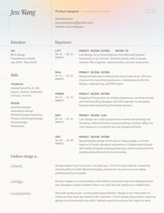 a professional resume with no work experience on the front page, and an orange background