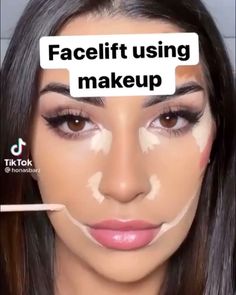 @hairmakeupdiary shared a video on Instagram: “Facelift using makeup 💄 Credit @honasbarz” • Jan 14, 2021 at 7:05pm UTC Makeup Facelift, Facelift Makeup, Application Ideas, Face Makeup Tutorial Video, Makeup Contouring, Face Contouring Makeup, Baking Makeup, Face Beat Makeup, Eyeshadow Tutorials