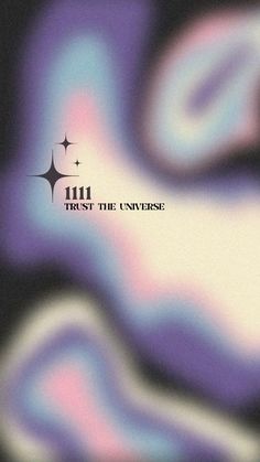 the cover art for 11 / 11 trust the universe, with an abstract swirl pattern