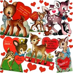 vintage Valentines day cards on white with Deer tallest 3.5 tall , Raspberry Creek Fabrics Vintage Deer Art, Vintage Valentines Day Cards, Valentine’s Day, Retro Valentine Cards, Vintage Valentines Day, Victorian Valentines, Valentines Day Pictures, Valentines Patterns, Valentines Day Cards