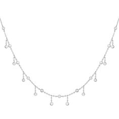 This is the best layering necklace. It is a lovely and simple layering piece can be worn everyday, dropping with tons of sparkle. Sterling silver necklace with high-quality crystals. Adjustable chain from 16-inches to 18-inches. Plating options available in 14kt gold, rose gold, and silver.  Sterling silver Crystals Always protect your jewelry from household chemicals, harsh soaps, sunlight, and excessive heat and cold. Remove your jewelry when washing your hands and bathing. Apply perfume or hairspray before putting on your jewelry. Clean your jewelry using a soft jewelry cloth. Many common chemical products such as cleaning products, face washes, perfumes, hairsprays, nail polishes, hand sanitizers, hand lotions, gardening chemicals, and even excessive perspiration can damage jewelry. Av Moon Bracelet, Rose Gold And Silver, Dangle Necklaces, Professional Jewelry, Crystal Choker, Green Opal, Station Necklace, Layering Necklace, Mens Jewelry Bracelet