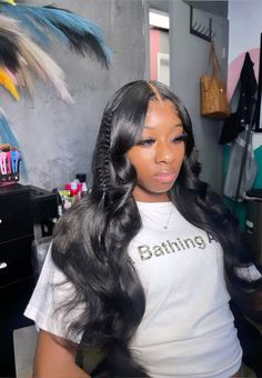 Frontal Hairstyles, Frontal Wig, Baddie Hairstyles, Frontal Wigs, Wavy Hair, Human Hair Wigs