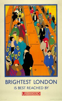 the cover of brightest london is best reached by an image of people walking down a street