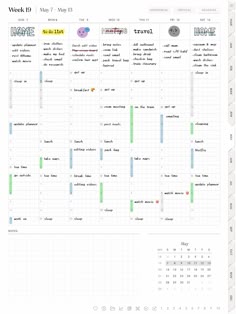 an image of a calendar for the week