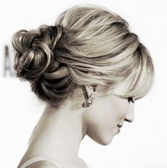 Wedding hair Sanggul Modern, Peinados Recogidos, Fishtail Braid, Hair Guide, Dianna Agron, Short Hair Updo, Great Hair