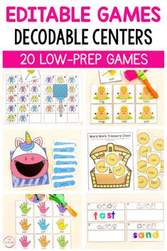 printable games and activities for kids to learn how to use them in the classroom