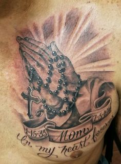 Our Father Prayer Tattoo, Tattoo With Cross, Arm Tattoos Drawing, Tattoos Drawing, Rosary Tattoo, Son Tattoo, Hands Tattoo