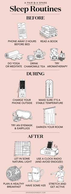 Comment se créer une meilleur routine de sommeil : avant, pendant et après ? #infographie #sommeil #bienetre #zen #consultant #freelance Motivasi Diet, Trening Fitness, How To Get Better, Sleep Routine, Yoga Routine, Morning Yoga, Self Care Activities, Self Care Routine, Self Improvement Tips