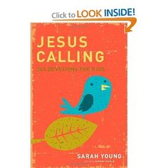 the cover of jesus calling 365 devotions for kids, featuring a blue bird perched on a leaf