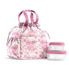 PRICES MAY VARY. INCLUDES TWO MATCHING CONTAINERS - Our adult lunch box comes with one 1 cup and one 2 cup container and features two straps, two bottle pockets and a cinch closure for convenience and style. SPACIOUS WOMENS LUNCH BOX - Measures 9.5"L x 9"H x 6.5"W, our durable stain resistant large lunch bag offers a roomy interior for multiple containers. Easy to clean, it features a wide top opening for effortless access to your meals and snacks. CUTE LUNCH BAGS FOR WOMEN - Elevate your office Pretty Lunch Boxes, Cute Lunch Bags, Fresh Lunch, Large Lunch Bag, Work Lunch Box, Food Containers Lunch, Lunch Boxes For Women, Women Lunch Bag, Insulated Lunch Tote