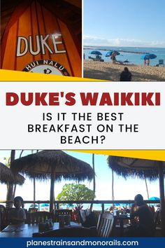 the words duke's waiki is it the best breakfast on the beach?