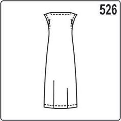 a drawing of a women's dress, with the measurements for each side and back