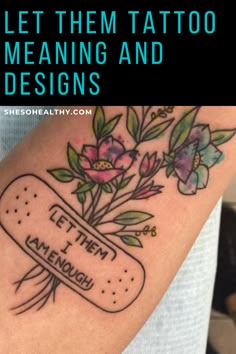 Let Them tattoo meaning and designs Impromptu Tattoo Ideas, Meaning Behind Let Them Tattoo, Let Them Tattoo Placement Ideas, Let Them Tattoo Ideas Meaning, Let Them Tattoo Arm, Let Them Tattoos For Women, Empowerment Tattoos For Women, Let Them Tattoo Meaning, Let Them Tattoo Ideas On Arm