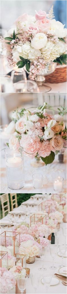 the table is set with cupcakes and flowers on it for a wedding reception