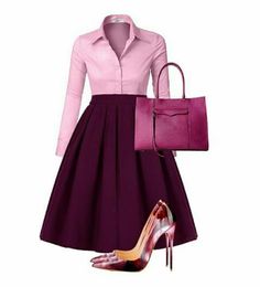 Classy Dress Outfits, Classy Casual Outfits, Modest Fashion Outfits, Work Outfits Women, Pink Shirt, Mode Inspiration