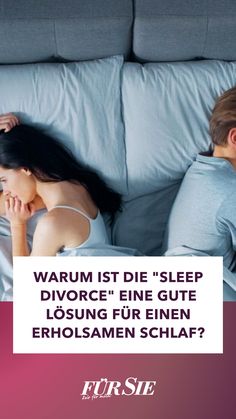 Bei einer "Sleep Divorce" schlafen Paare in verschiedenen Betten, was die Schlafqualität verbessern kann. Sleep