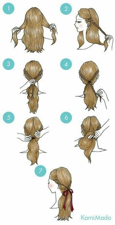 Cute Simple Hairstyles, Simple Ponytails, Hair Arrange, Short Braids, Peinados Fáciles Para Cabello Corto, Hair Images, Everyday Hairstyles, Braids For Short Hair, Hair Designs