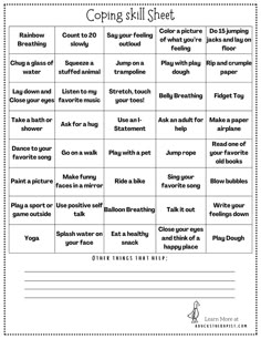 Therapy Worksheets — A Ducks Therapist Elementary School Counseling Office, Family Therapy Activities, Adolescent Therapy, Take Deep Breaths, Therapeutic Interventions, Coping Skill, Work Games